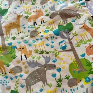 Boppy‎ Nursing Pillow Cover Woodland Animals Moose Fox Hedgehog Neutral Print